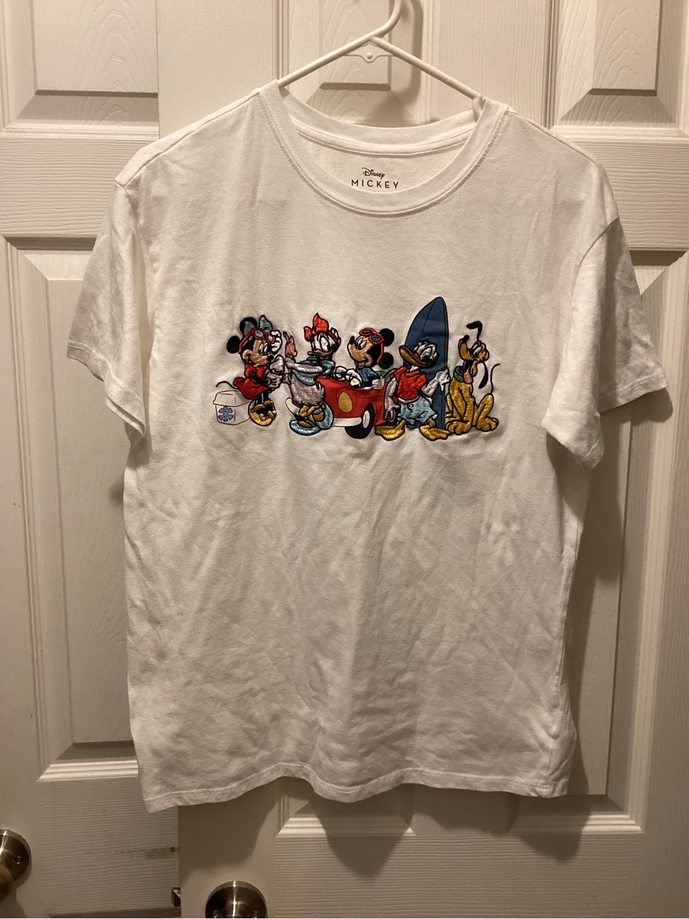 Disney White Tee with Multicolor Classic Character Scene